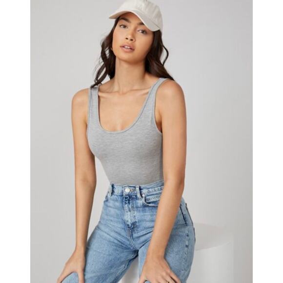 Garage Scoop Neck Tank Top Bodysuit Womens Size Large - Picture 1 of 5